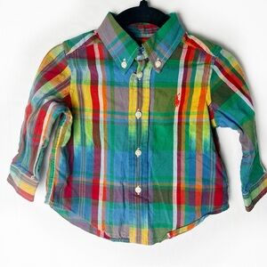 Ralph Lauren Boys Plaid Button Down Shirt